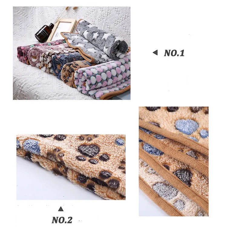Weiche und flauschige Haustier-Hundedecke, niedlicher Sterndruck, Haustiermatte, warm, atmungsaktiv, hautfreundlich, Bettdecke für Katzen und Hunde, Heimtierbedarf – Detail 9