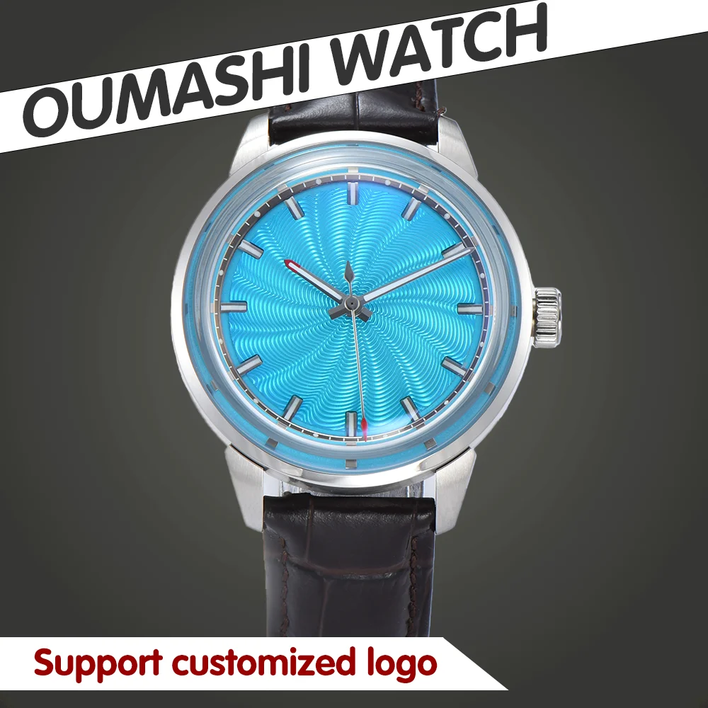 ساعات OUMASHI ساعات رجالية فاخرة Miyota8215 ساعة حركة ميكانيكية أوتوماتيكية جو بسيط ساعات كلاسيكية