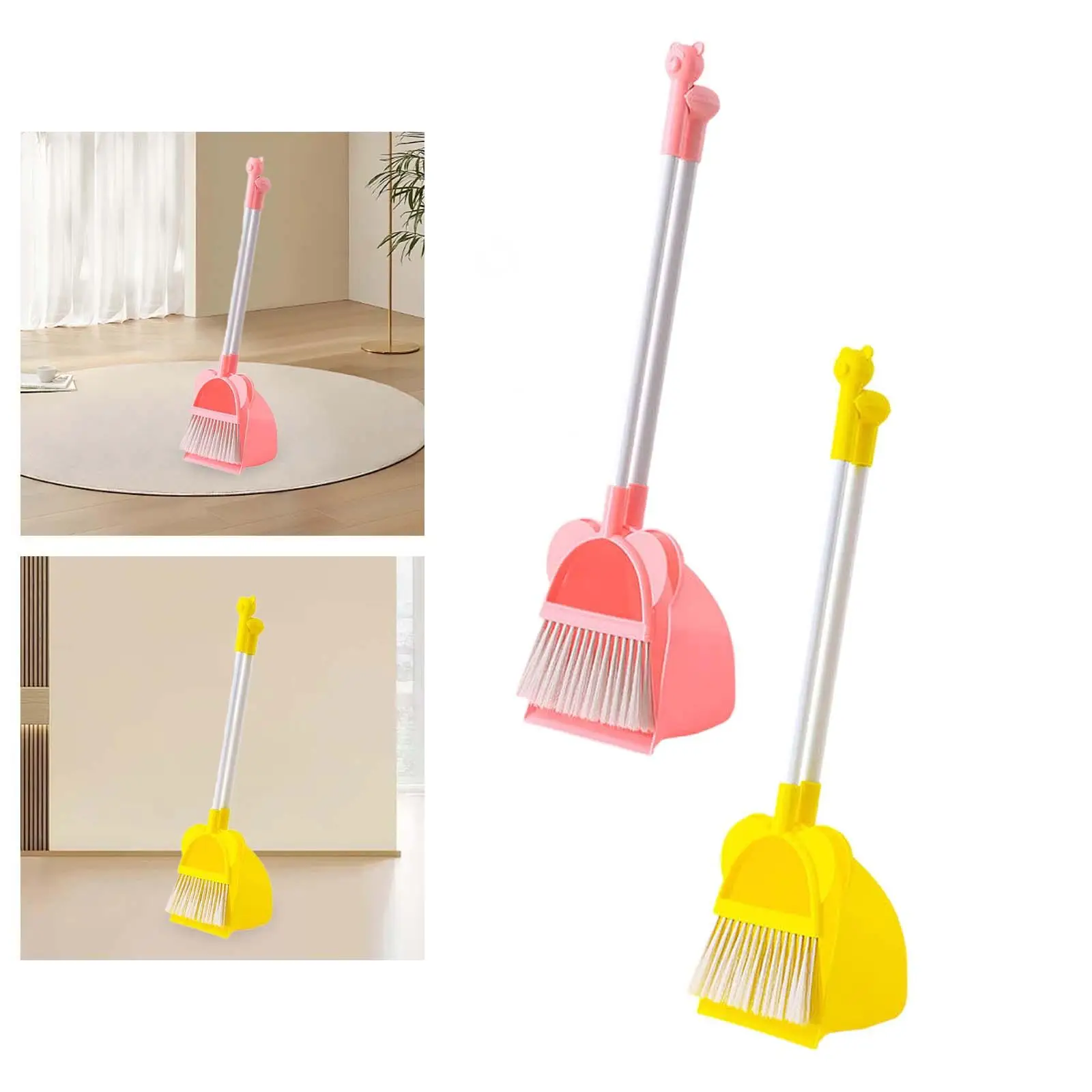 Little Housekeeping Helper Set Pretend Play Holiday Gifts Mini Broom with Dustpan for Kids for Kindergarten Preschool Boys Girls