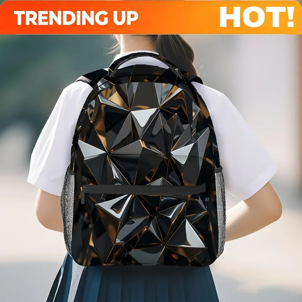 Custom Bag 1pc Hip-Hop Backpack - Lightweight Compact Travel & Urban Style With Hands-Free Carry For, Gym, Day Trips - Casual Da