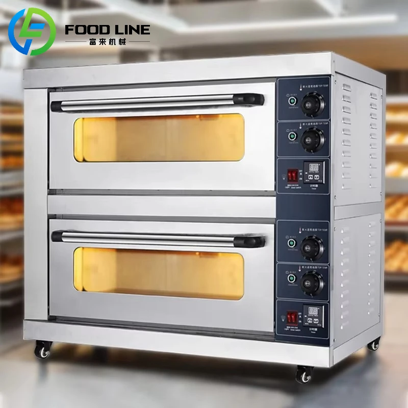 Custom Gas And Electric Deck Oven Commercial Bakery Deck Oven With Steam For Versatile Professional Baking Needs
