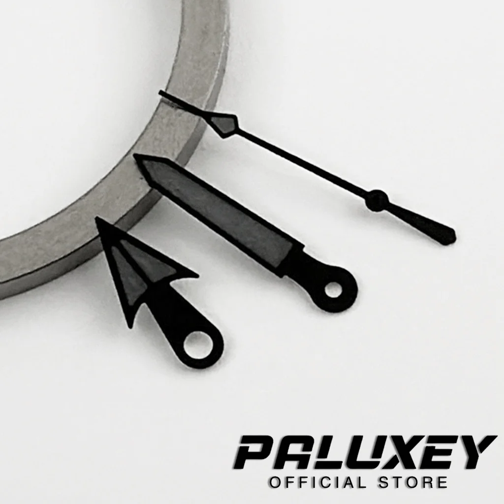 Black Gray C3 Green Luminous Hand 007 009 Case Hands NH36 Hands SKX Watch Hands For NH35 4R35 7S Movement Men Watch Case Parts