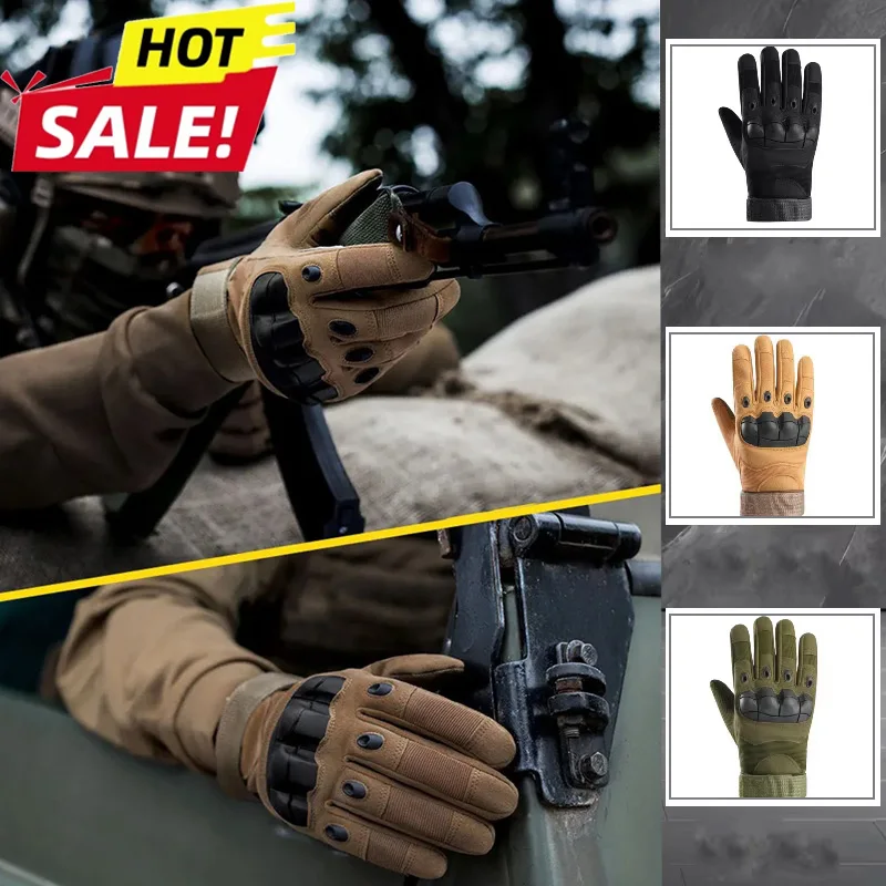 New Hunting Gloves Outdoor Sport Glove Fitness Gloves Body Building Training Sports Exercise Cycling Glove Shockproof Motorcycle