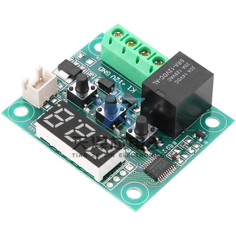 Controlador De Temperatura De Alta Precisão, Termostato Display Digital, Interruptor De Controle De Temperatura, Micro Board, 12V, Xh-W1209