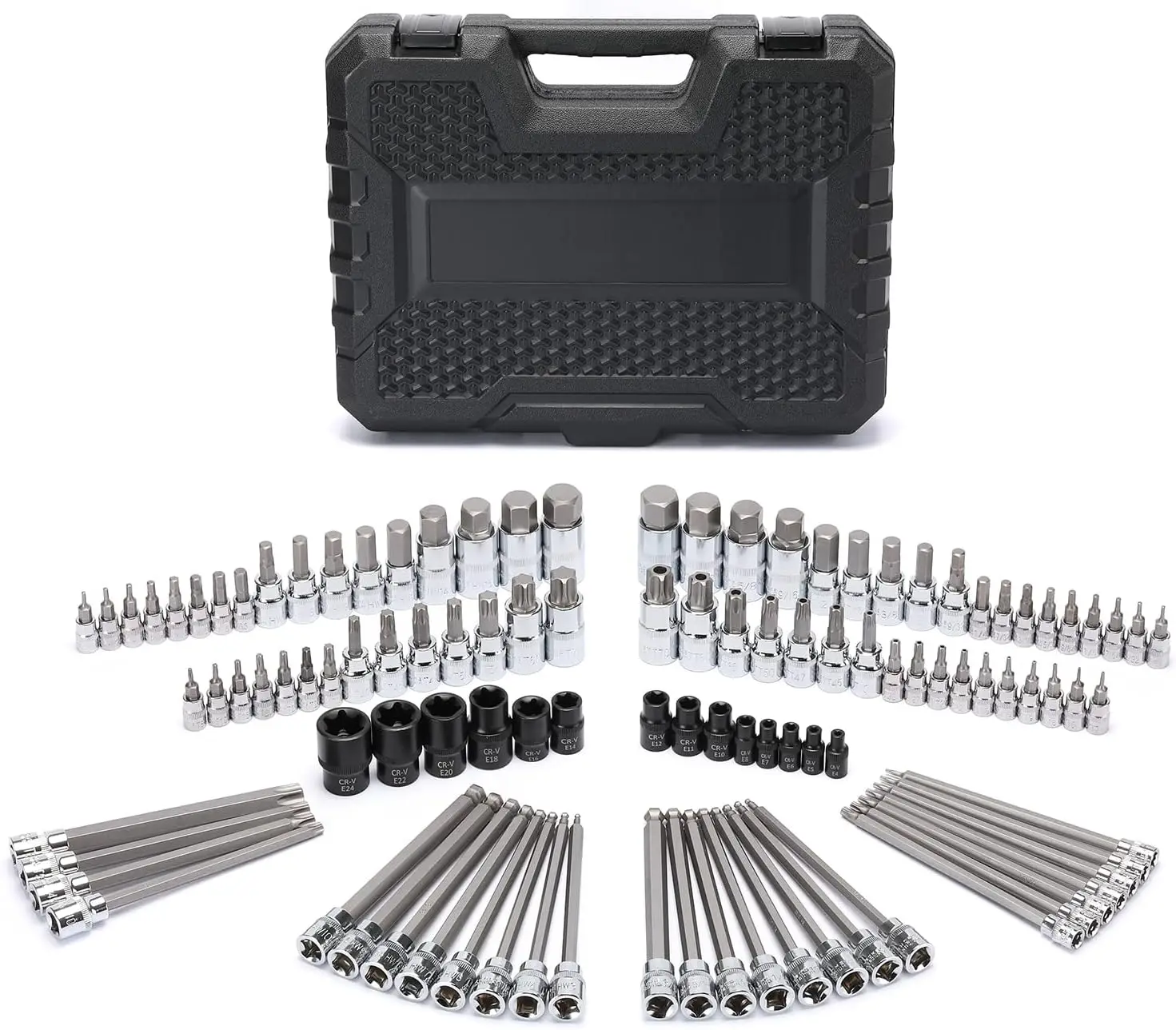 107 Pieces Bit Socket Set, 1/4