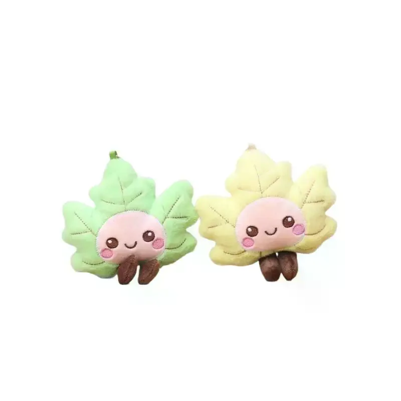 Single Wedding Handbag Accessory, Fashion-Forward Imitation Maple Leaf, Appealing Plush Doll Keychain, Present for Comrade