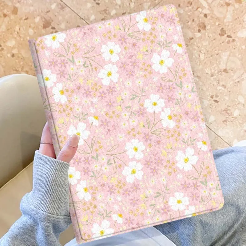 Cartoon Flowers For Lenovo Xiaoxin Lenovo Tab Pad Pro Plus GT K10 P11 M10 Legion Y900 Y700 Inch Tablet Case Soft 3