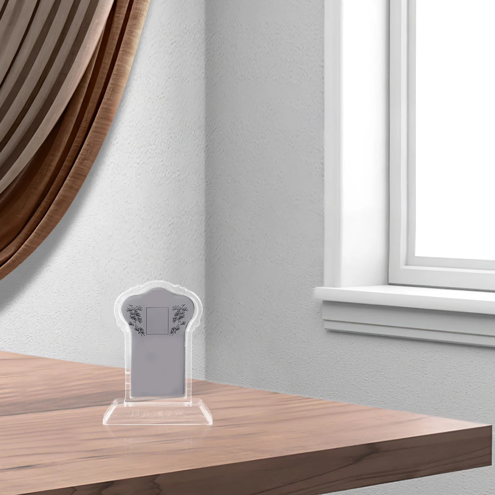 

Honorable Plastic Memorial Plaque Weather-Resistant Grave Marker for Ancestors Halloween Party Decor Family Remembrance