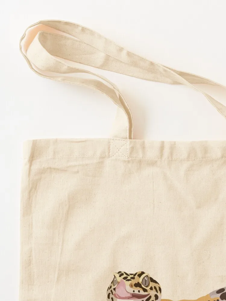L is for Leopard Gecko Tote Bag Women's shopper bag custom men's women