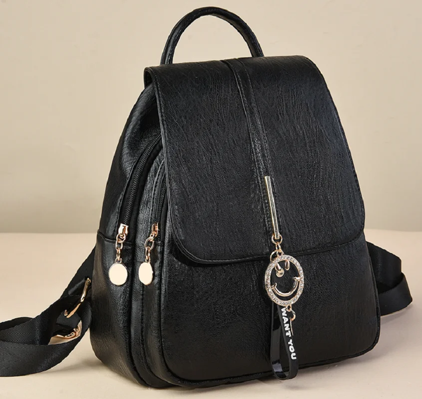 

2025 New Fashion Korean High Quality Leather Backpacks Women's Casual Large Capacity Shoulder Bags Totes Crossbody Backpack