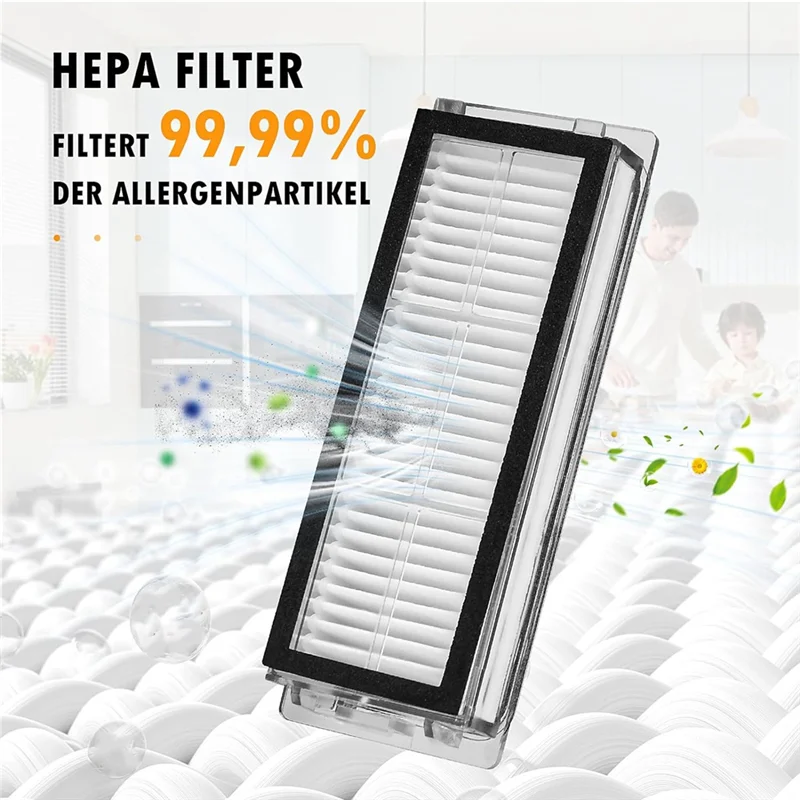 1Set Replacement Accessories For Dreame L20 Ultra / L20 Ultra Complete Robot Vacuum Cleaner,Main Brush, Dust Bags, Mop Cloth