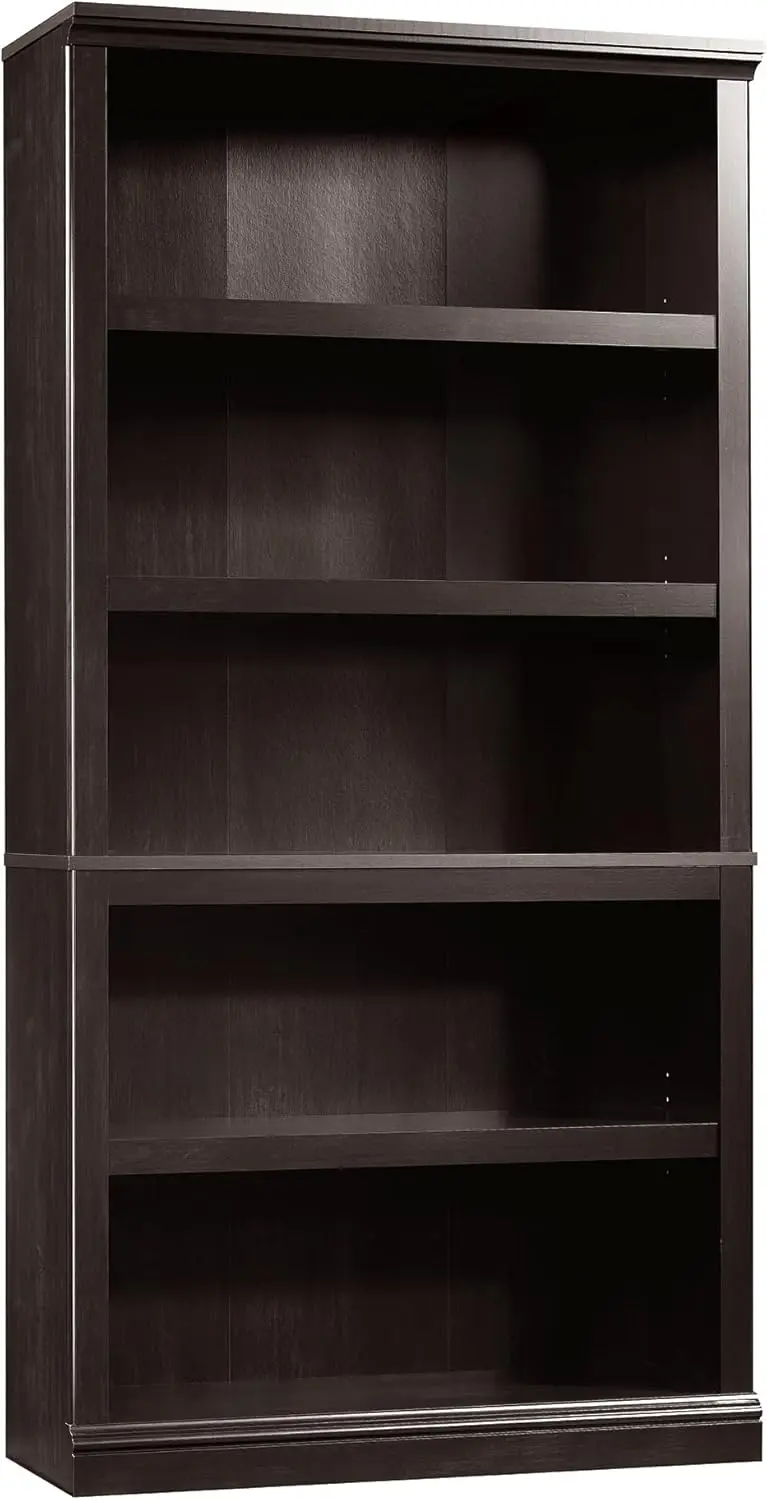 Sauder varie Storage 5 libreria/libreria, L: 35.28 "x W: 13.23" x H: 69.76 ", Estate nero