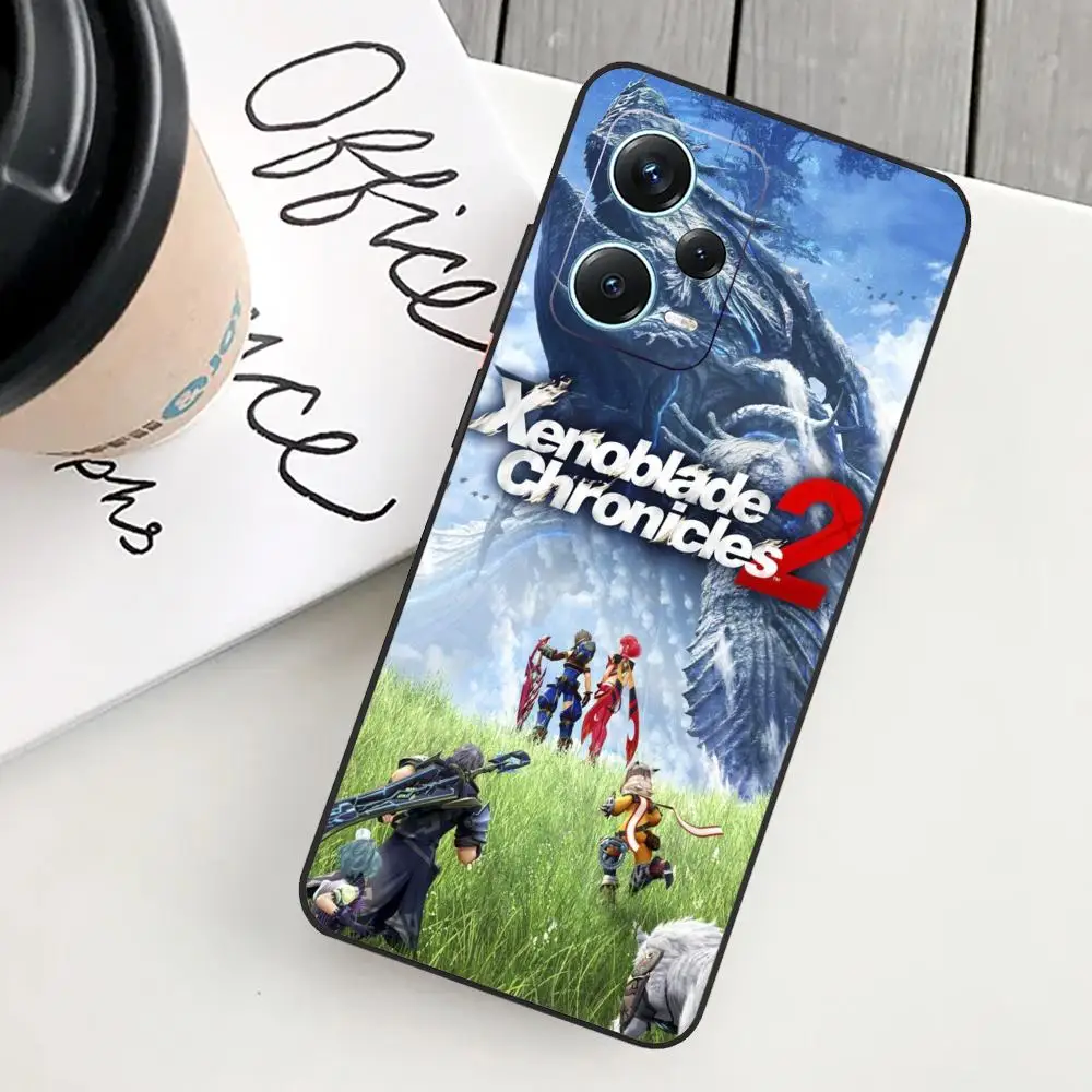 X_xenoblades Phone Case For Redmi Note 13 Pro Plus 12 11 A3X A1 A2 13C 12C Black Cases