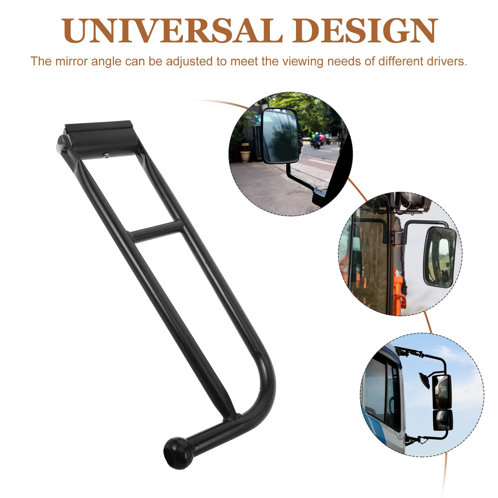 Heavy Duty Rearview Mirror Holder For Tractor Loader Agricultural Construction Vehicle Adjustable Iron Mount Farm Truck - view 5