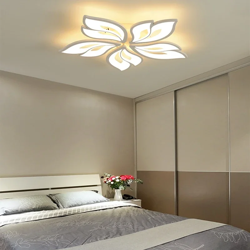 Imagem -04 - Nordic Maple Leaf Acrílico Lâmpada de Teto Led Iluminação Interior Lustre Criativo Minimalista Quarto Jantar Cozinha Moderno 2023