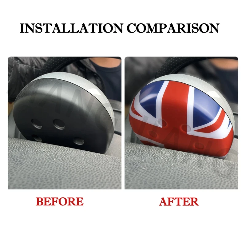 Union Jack Car Front Tachometer Shell Plastic Cover Stickers For Mini Cooper S R50 R52 R53 Interior Decoration Trim Accessories