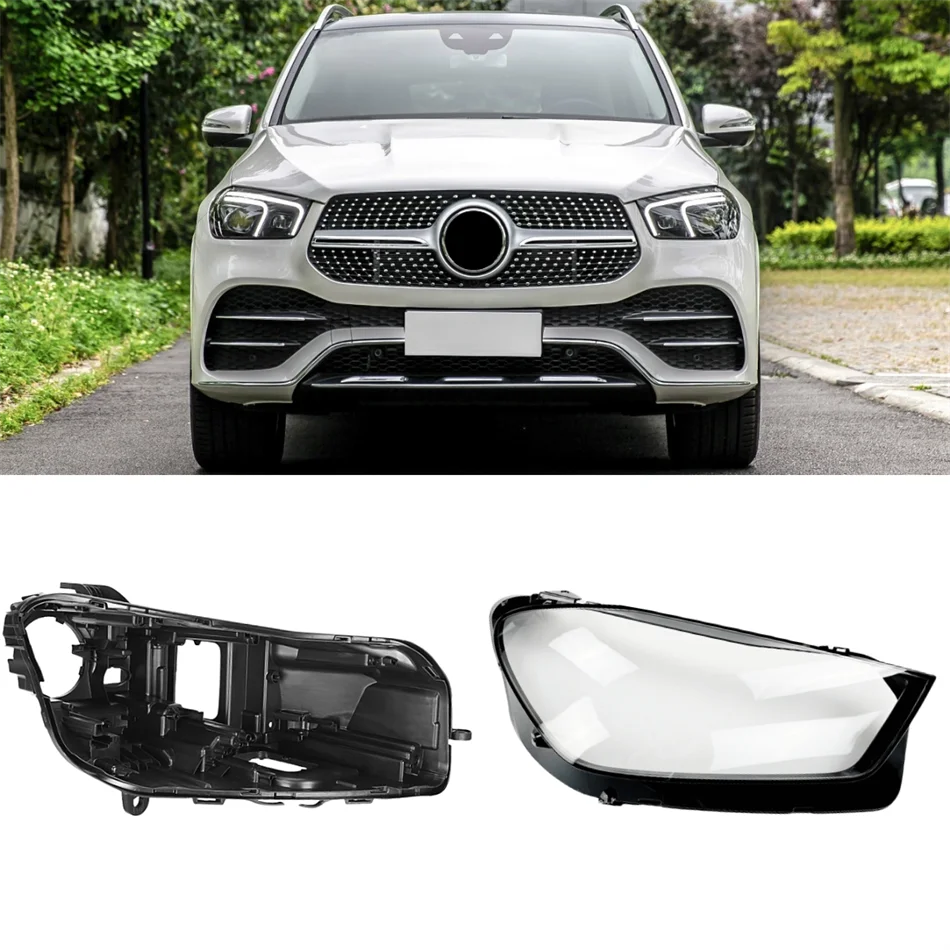 

For Mercedes Benz GLE W176 2020 2021 2022 2023 Auto Accessories Car Base Head Lamp Shell Bulb Holder Shade Headlight