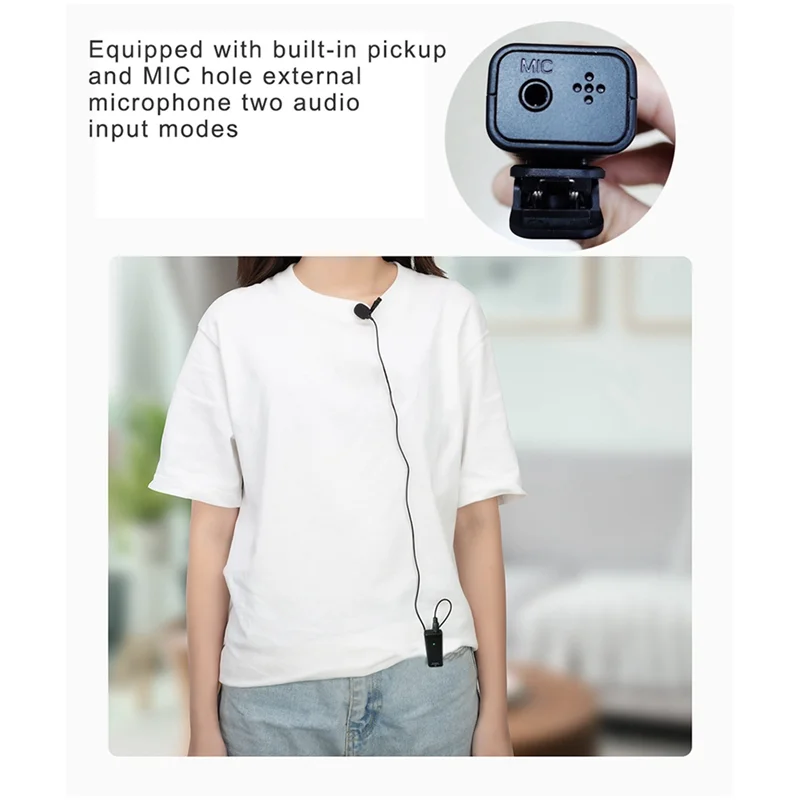 【Must-Haves】Microfoonclip UHF draadloze microfoonclip Live-uitzending Ruisonderdrukking Microfoon Videorecorder Microfoon