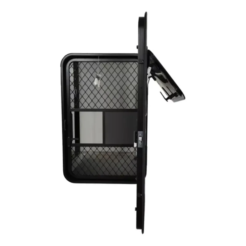 RV مقطورة سبائك الألومنيوم Tophung متمحور نافذة RV دخول الباب صالح لسمك الجدار 30-60 مللي متر #6