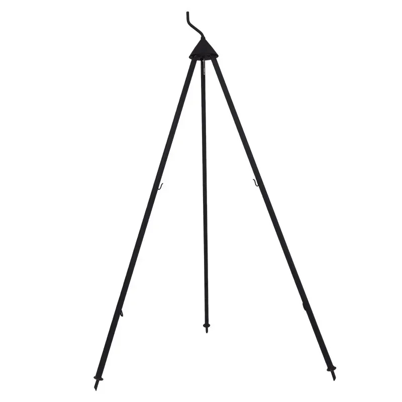 BBQ tripod  pot bracket tripod portable fire stove bonfire rack triangular camping supplies outdoor barbecue