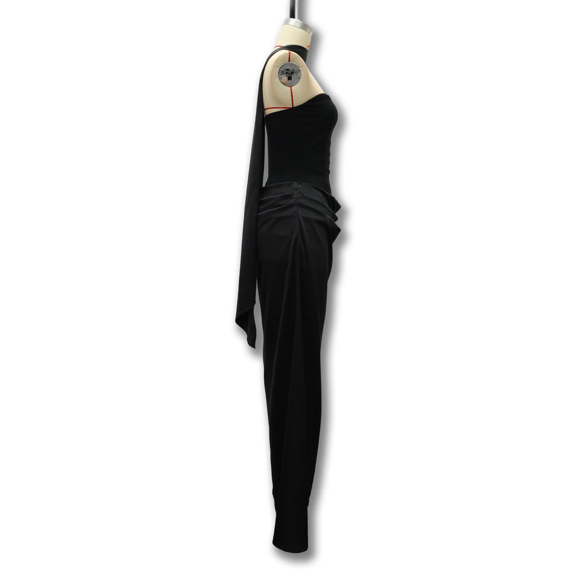2026 Sommer Neues Elegantes Ärmelloses Figurbetontes Kleid für Damen mit Bandverzierung Formelles Bodycon-Kleid – Detail 10