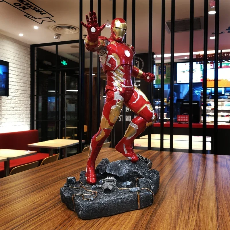 

50cm Anime Mk43 Iron Man Avenger Alliance 4 Resin Statue Action Figures Bedroom Decor Model Big Collection Boyfriend Gift