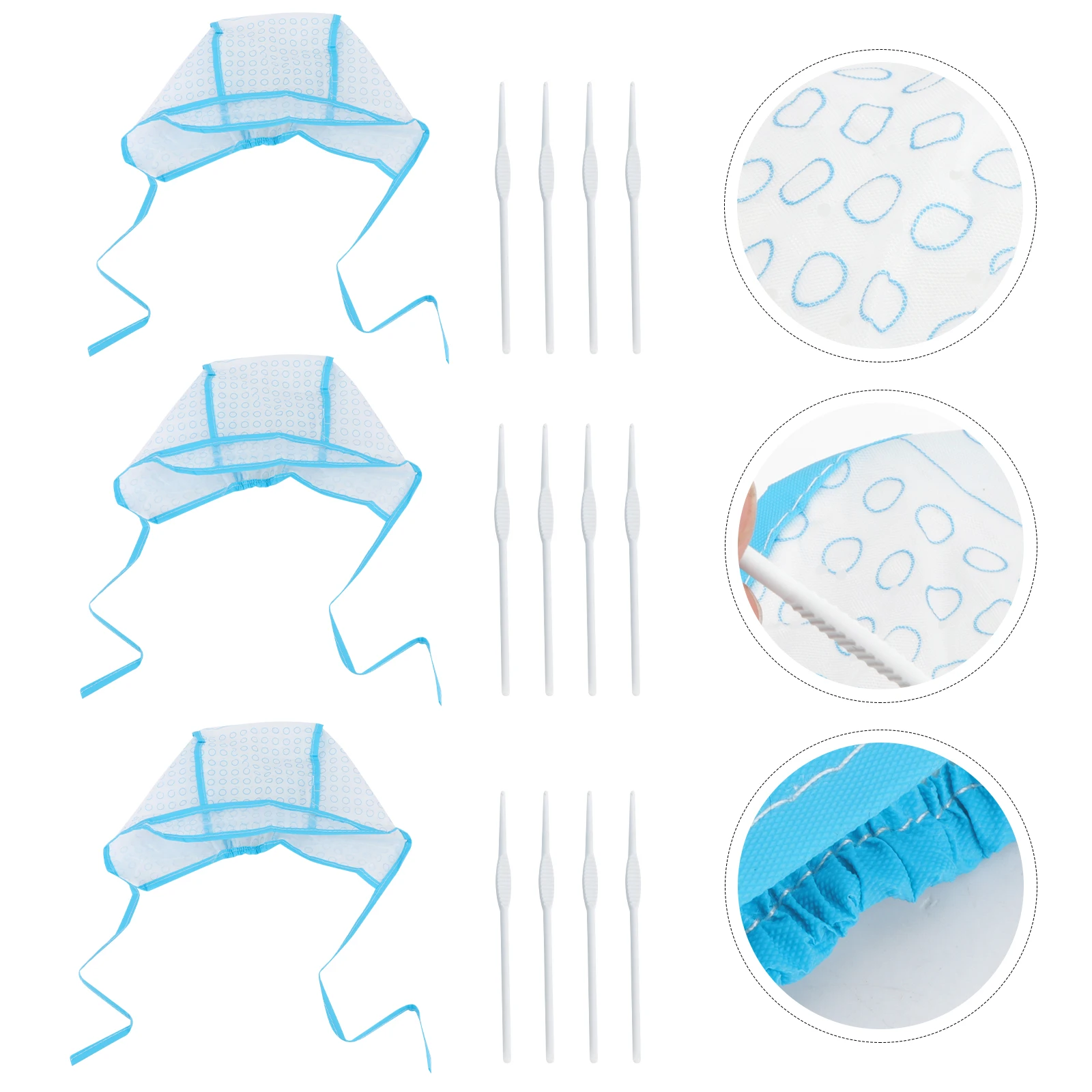 

Hair Coloring Highlighter Hat Dye Needle for Men Women Salon Hair Dye Cap Use Flexible High Quality Protect Clothes