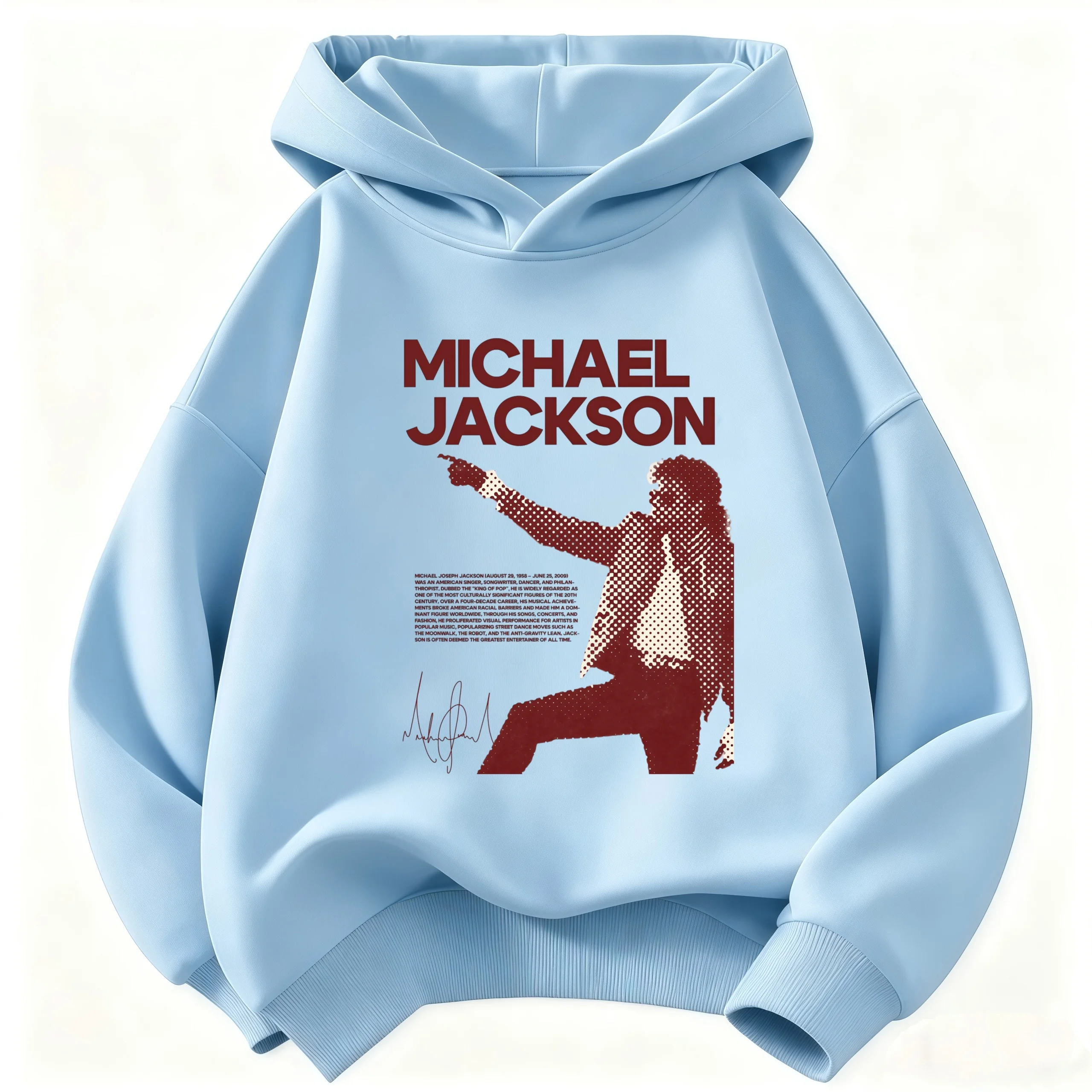 2026Michael Jackson Print Kids Hoodie, Retro Pop Icon Graphic Sweatshirt, Warm Autumn Winter Pullover for Boys Girls