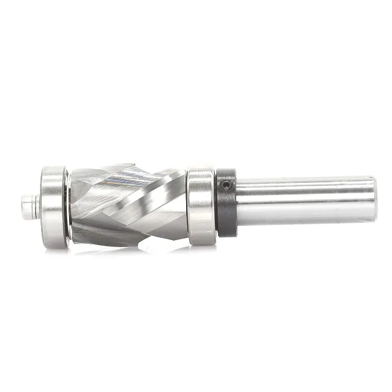 Shaft CNC Endmills Compression 2+2 Flute Flush Trim Solid Carbide Spiral Router Bits for Woodworking 1/2
