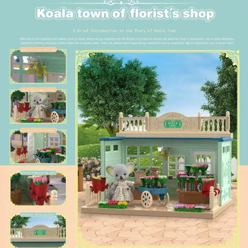 ของเล่นเด็กจิ๋วชุดอุปกรณ์บ้านตุ๊กตาของเล่นเลียนแบบสำหรับเด็กของขวัญคริสต์มาสสำหรับครอบครัวป่า