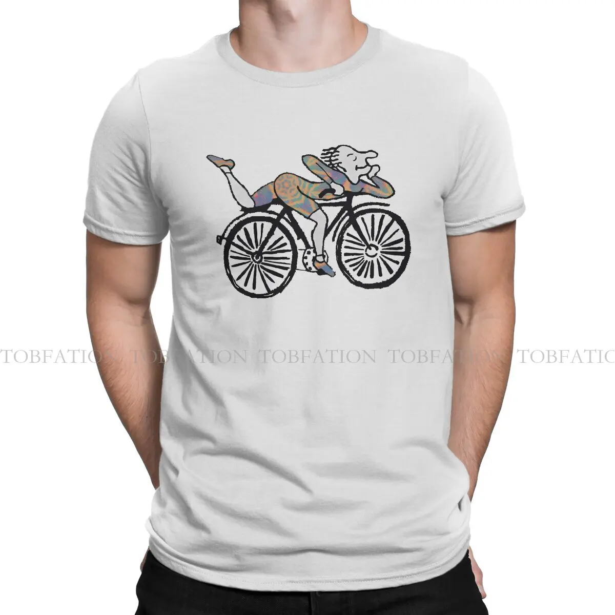 Bicycle Day Albert Hofmann Bicycle Day LSD 1943 Men T Shirt Cotton Fashion Crewneck Tee Shirt Harajuku Clothes