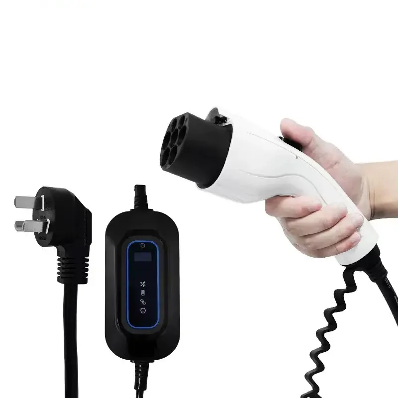 32A portable electric vehicle charging post European standard household discharge gun wire charging post