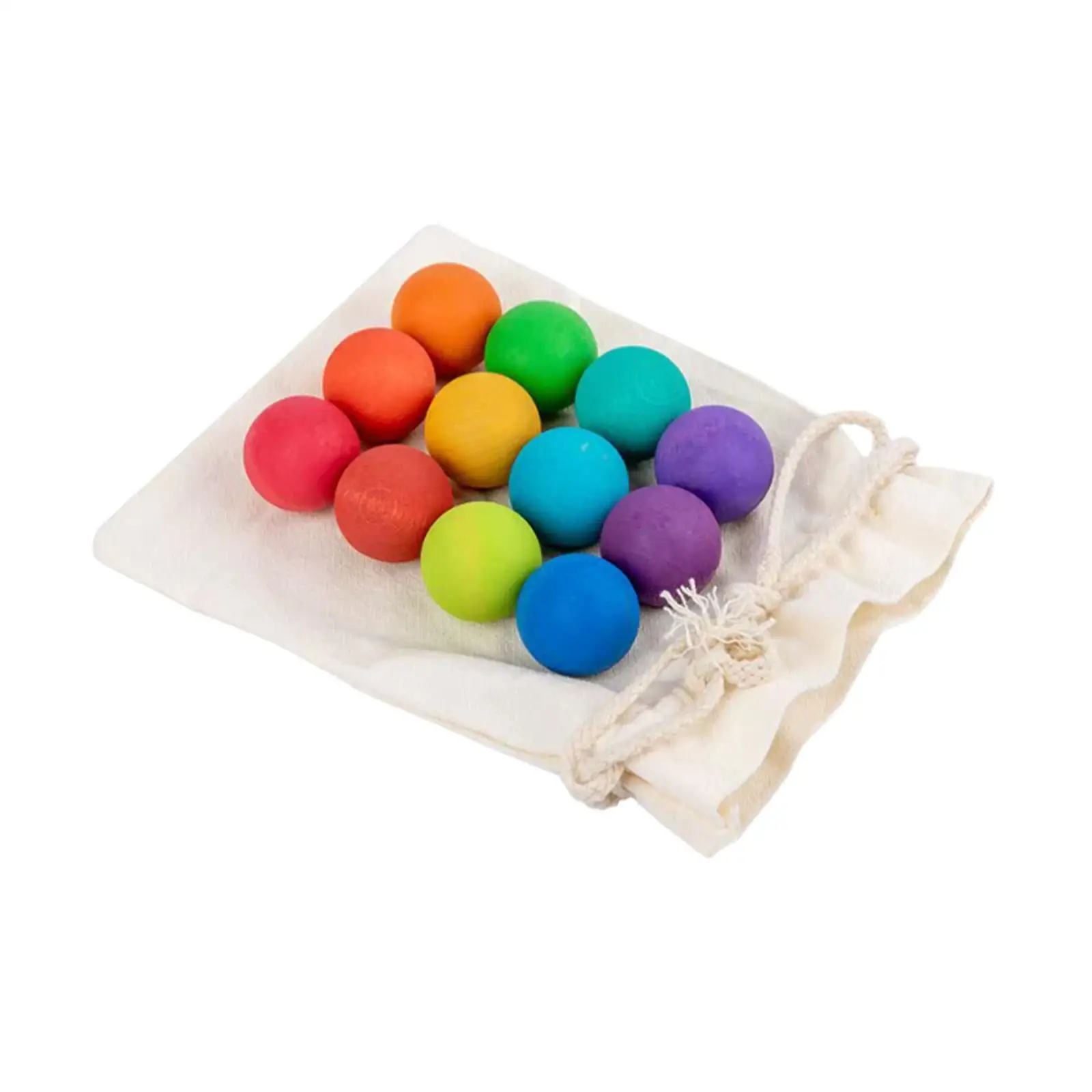 Boules en bois arc-en-ciel, apprentissage des couleurs, éducatives pour les tout-petits, filles, garçons et bébés