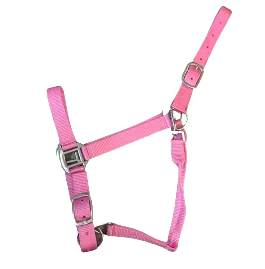 

Индивидуальный регулируемый прочный недоуздок из нейлоновой стропы для лошадей, усиленная конструкция для работы на ранчо и прогулок по пересеченной местности