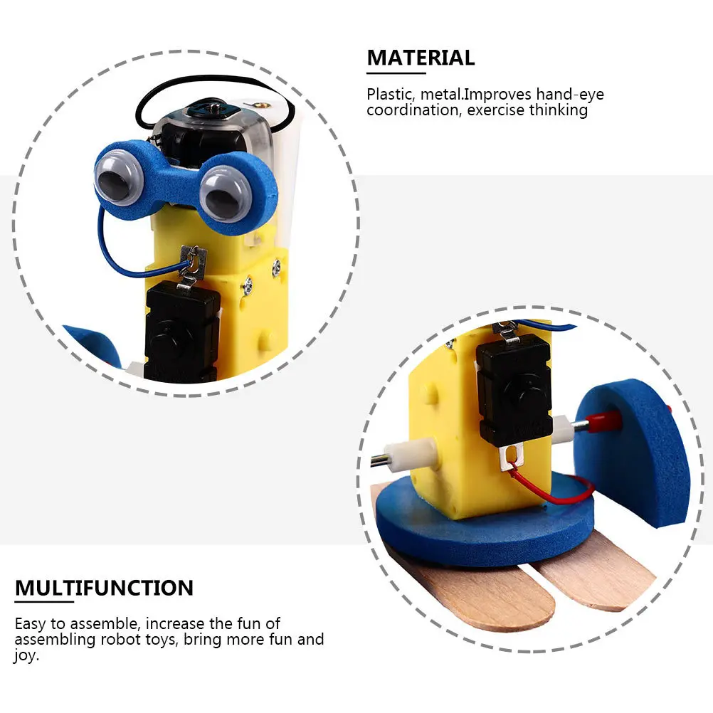 Kit Robot Cingolato Fai-da-Te per Bambini, Set Educativo di Tecnologia e Scienza per lo Sviluppo della Coordinazione Occhio-Mano