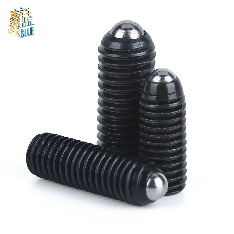 2/10 M2.5 M3 M4 M5 M6 M8-M12 Black Grade 12.9 304 stainless steel Hex Socket Allen Spring Ball Plunger Grub Point Set Screw Bolt