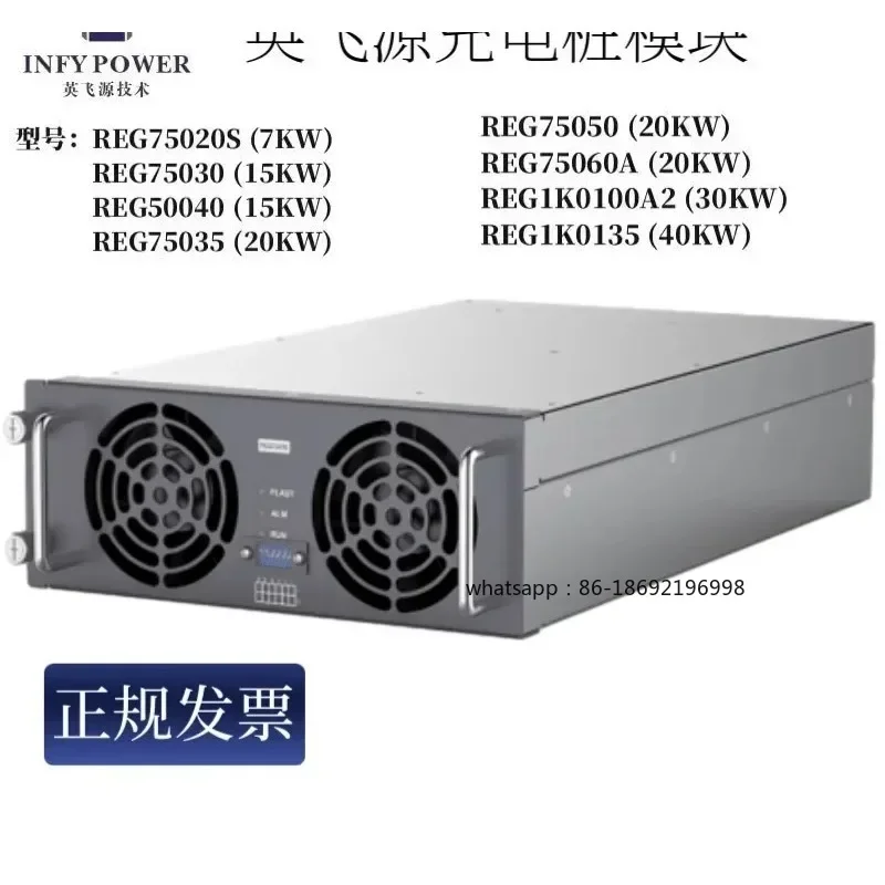 REG Series Power 20KW/30KW/40KW Charging Pile Module Infinity Source Charging Module
