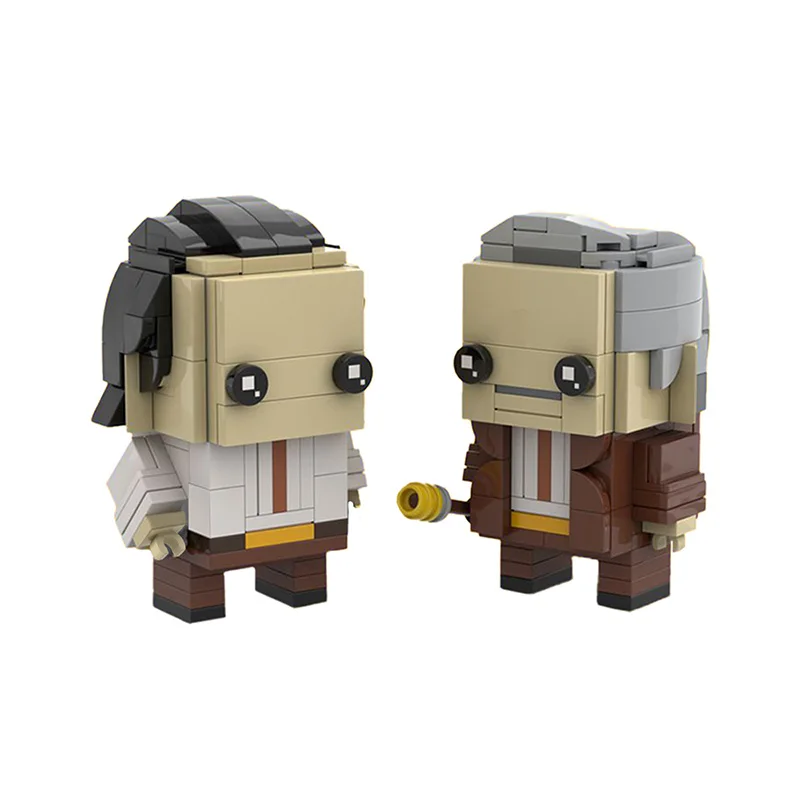 Moc Game Movie Series Brickheadz Action Figure Building Blocks Protagonist Creative Model Set Friends Toys for Children Gifts