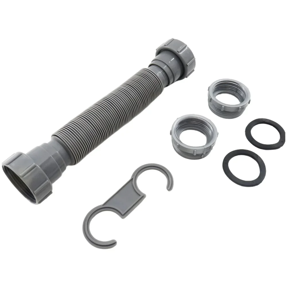 

1 Set Kitchen Sink Drain Pipe Connecting Hose Basin Sink Drain Hose For Kitchen Bathroom Wash Basin Sewer Drainer Accessories
