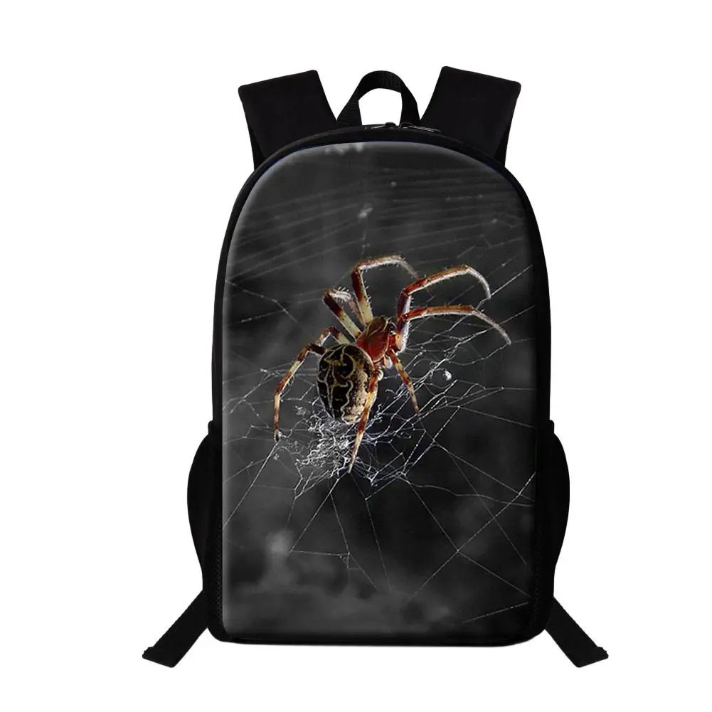 

Male Business Travel Shoulder Backpack Animal Spider School Bags Customize Logo Schoolbag For Boys Student Fashion Print Bookbag