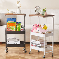 Slim Storage Cart Multipurpose Waterproof Rolling Household Multi-layer Multipurpose Rustproof Mobile Living Room Storage Rack