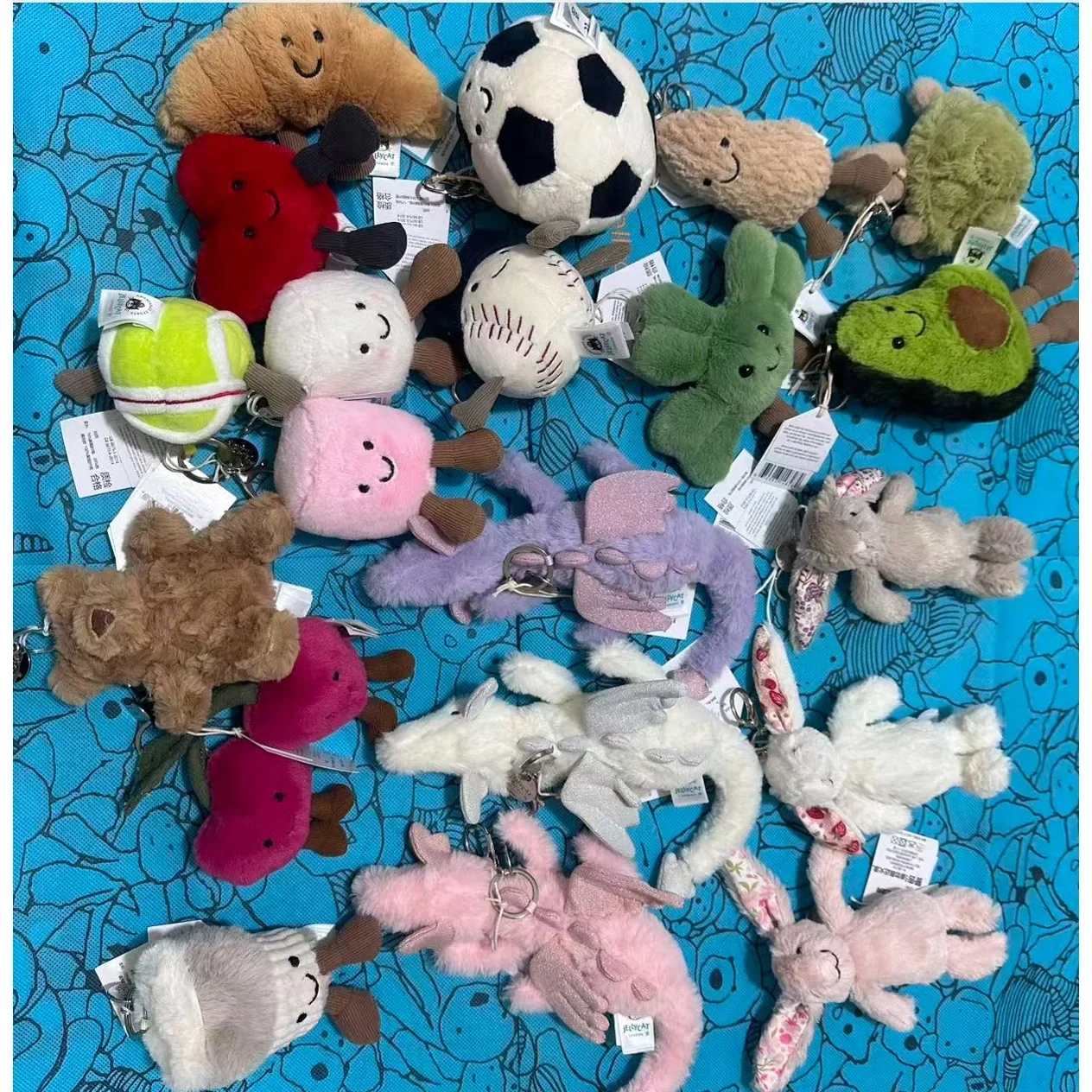 

2026Jc brand plush toy bag charm,cute accessory,suitable as a birthday gift for little girls,a bag charm,or a Children'sDay gift