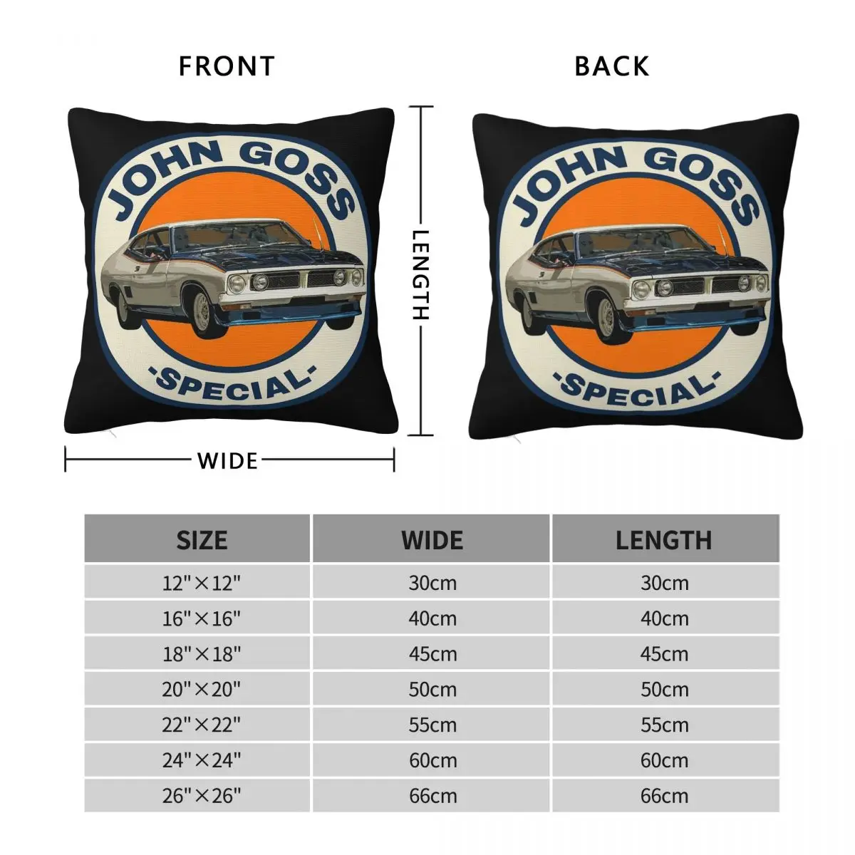 John Goss Special Square Pillowcase Polyester Linen Velvet Pattern Zip Decorative Throw Pillow Case Home Cushion Cover