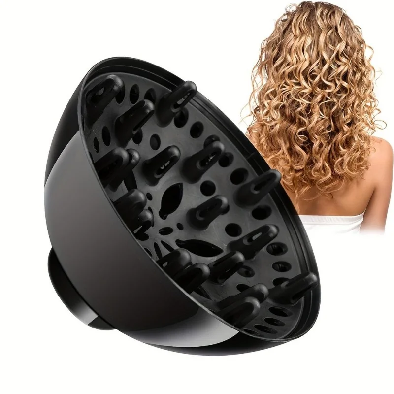 Universal Hair Diffuser Adaptable For Blow Dryers With Rotatable Design Curly Hair Large Wind Hood Fixed Shape Dispersing Wind