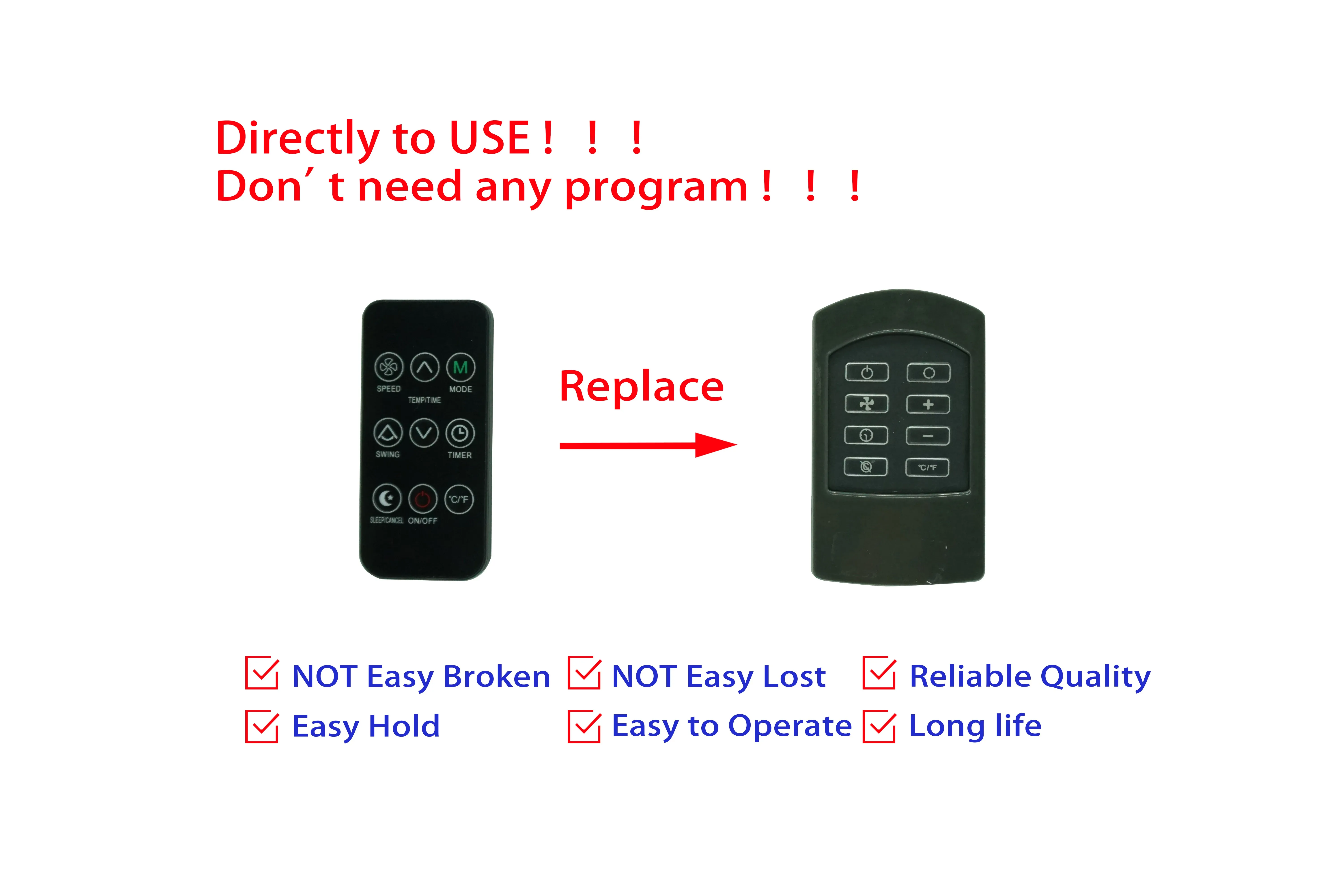 Remote Control For Haier CPRB07X07 CPRB07XC7-B CPRB07XC7-W CPRB07XC7-E CPRB08XCJ-E & TECTRO TP020 TS27 Window Air Conditioner