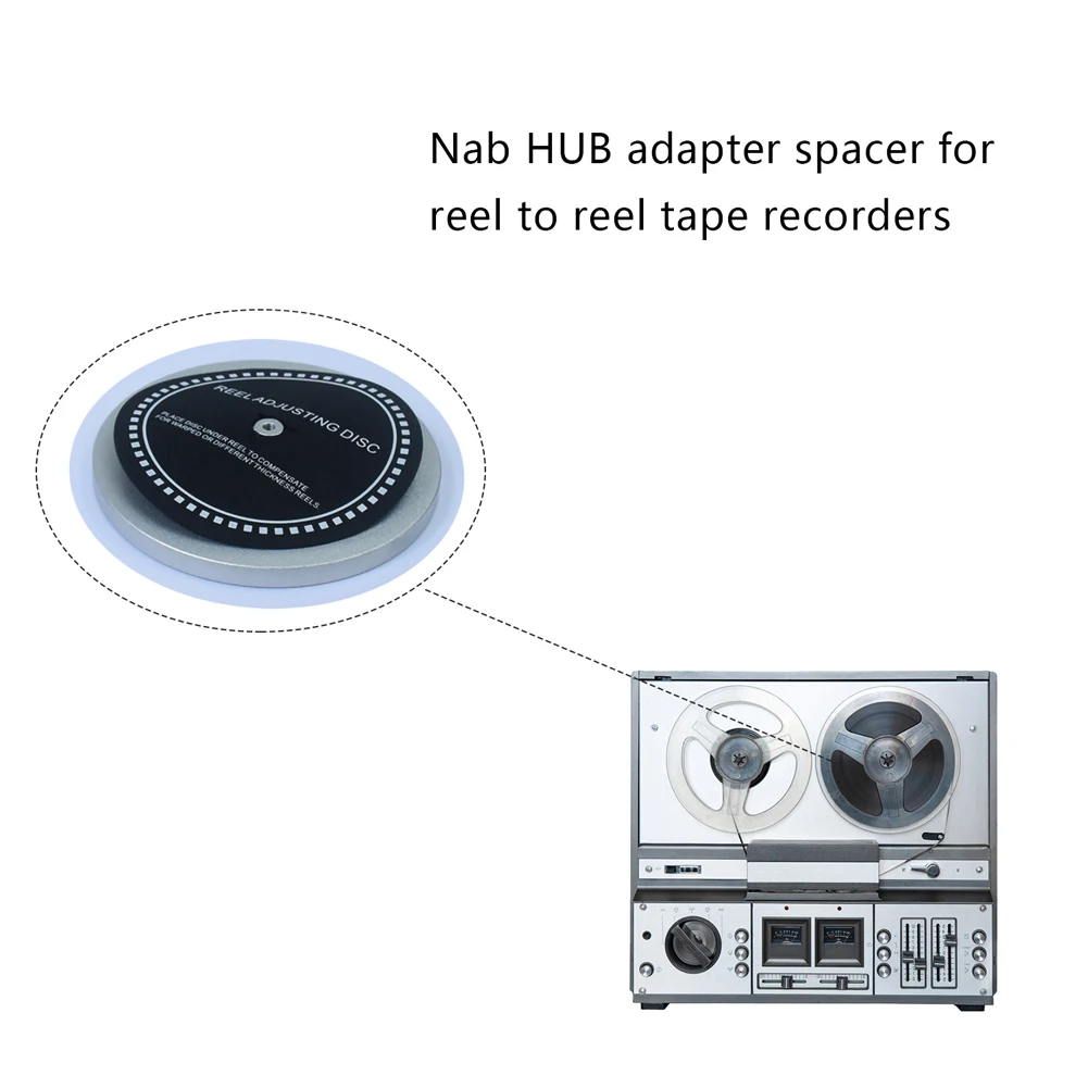 2 PCS Silicone For Trident/NAB Adapter Spacer Reel Adjusting Disc for Reel To Reel Tape Recorders for Revox Studer Revox/Teac
