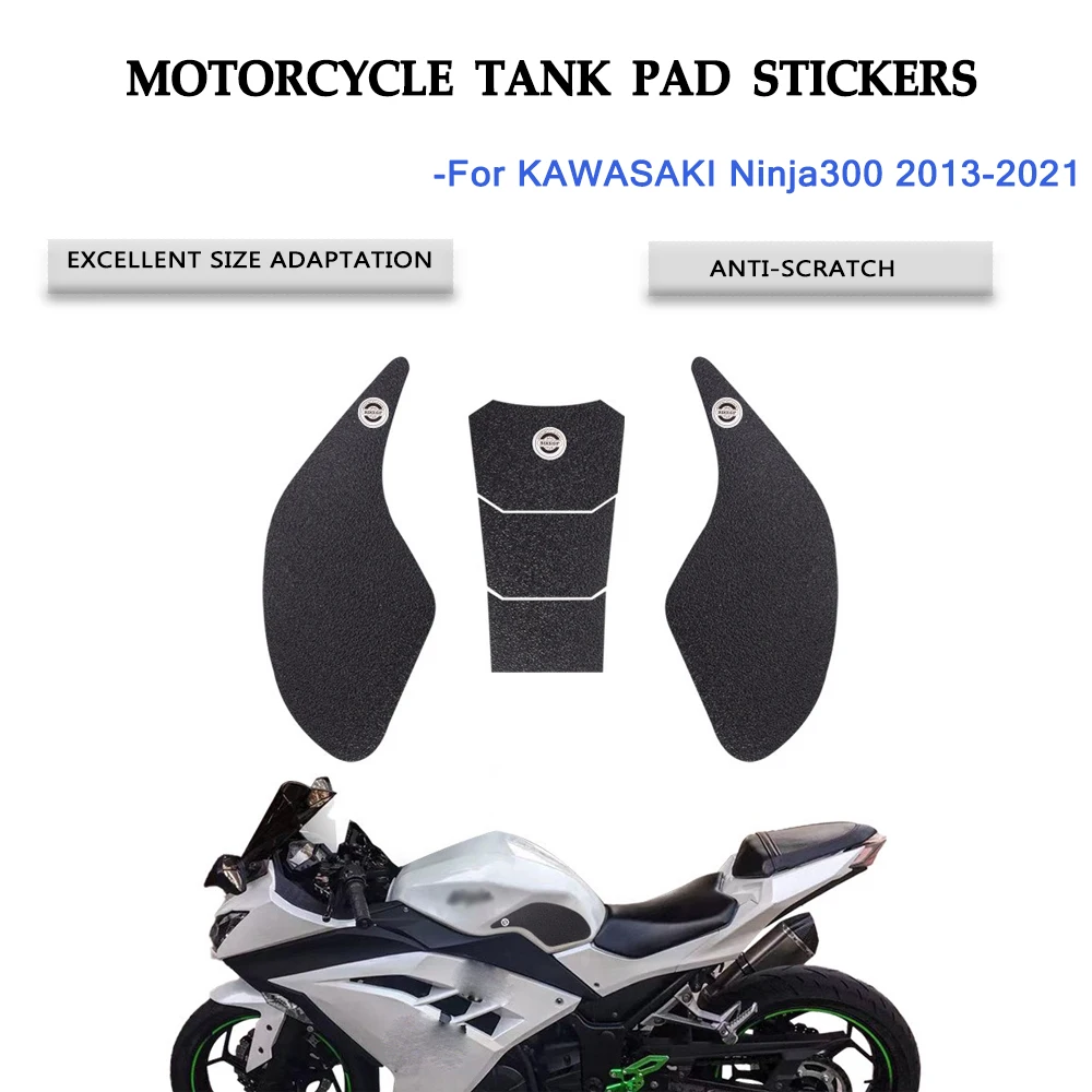 

Motorcycle Tank Pad Stickers Fuel Tank Pad Protector Decals Knee Grip Pad Sticker For Kawasaki Ninja300 Ninja 300 2013-2021