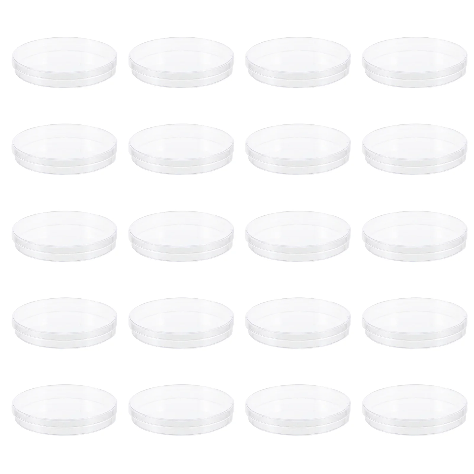 

20 Pcs Petri Dish Agar Plates Nutrient Mycology Party Supplies Test Plant Terrarium Clear Laboratory Sterile