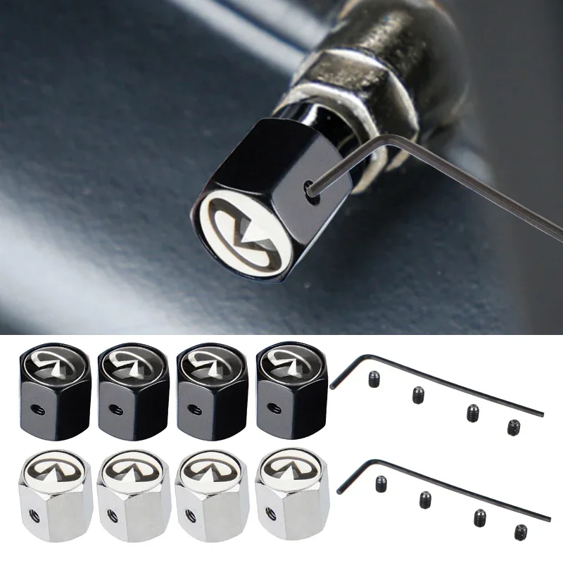 Автомобильные колпачки клапанов противоугонные для Infiniti Q70 Q60 Q45 Q50L FX37 Q50 G37 G35 G25 QX50 G20 EX35 QX80 FX35 FX45 Q30 Q80 ESQ QX70 QX60