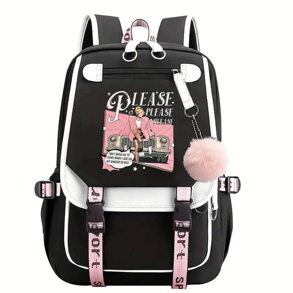 2024 Singer Sabrina Carpenter Please Backpack Kids Backpack Schoolbag For Teenager Boys Backpacks Travel Bag Mochila